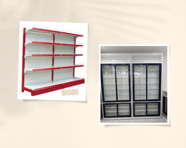 Modura Display racks for efficient shelving in various retail environments