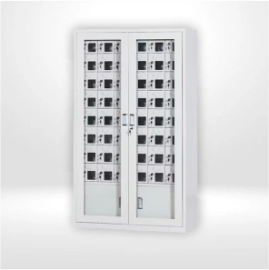 Electronic Locker Cabinet with Bottom Storage