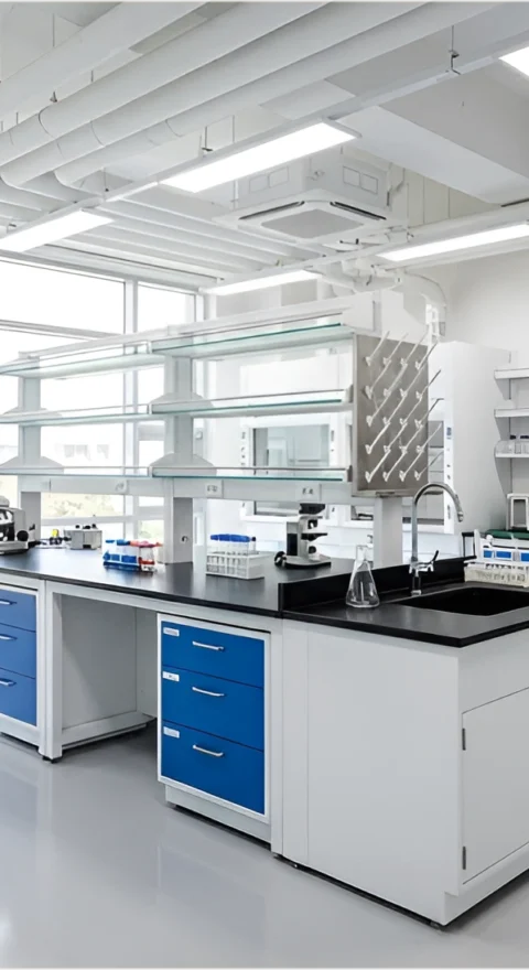Efficient lab setup with Laboratory Furniture Supplier in Nagpur designed for modern research spaces.